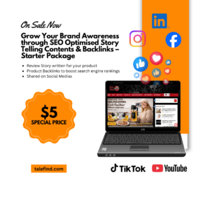 Grow Your Brand Awareness through SEO Optimized Story Telling Contents & Backlinks - Starter Package